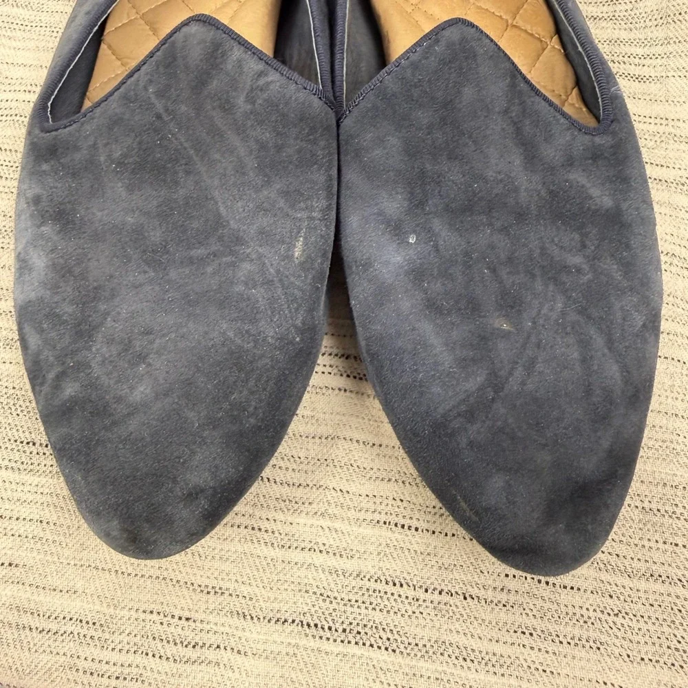 Birdies Black Suede Loafers‎ Flats Size 9 Cushioned Comfort Basic Career Capsule